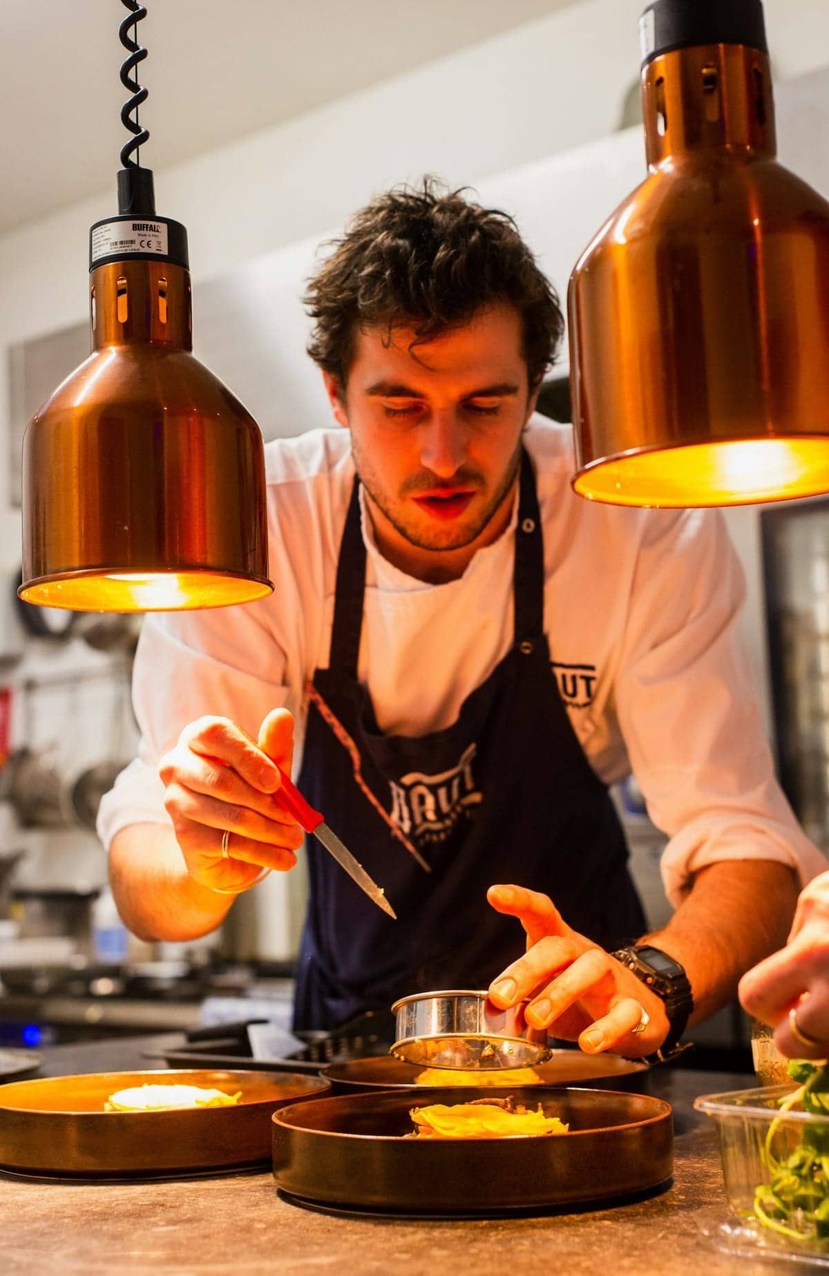 Chef Marco Bellini in the Bella Sole open kitchen